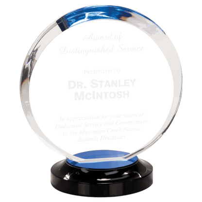 Blue 8" Halo Acrylic