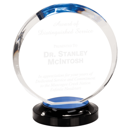 Blue 8" Halo Acrylic