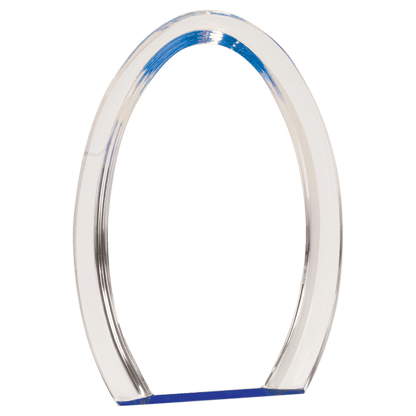 Blue 8" Oval Halo Acrylic