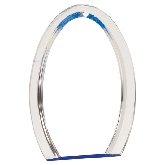 Blue 8" Oval Halo Acrylic