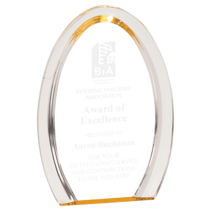 Gold 8" Oval Halo Acrylic