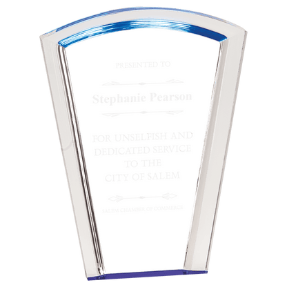 Blue 8" Fan Halo Acrylic