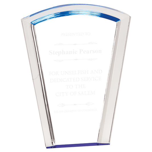 Blue 8" Fan Halo Acrylic