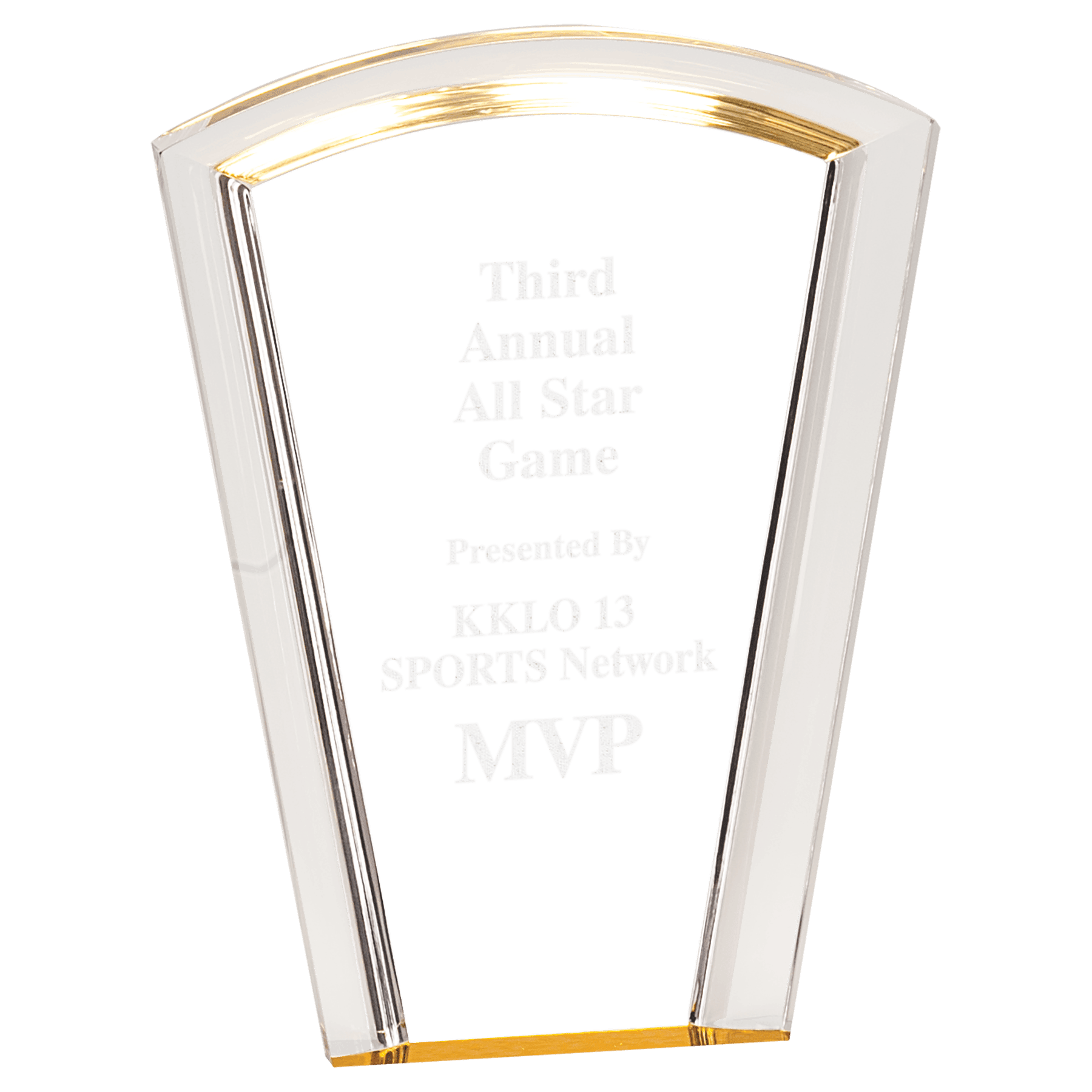 Gold 8" Fan Halo Acrylic