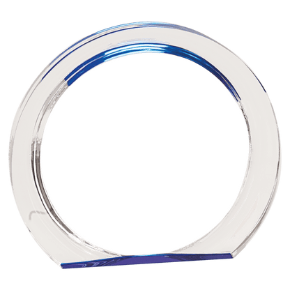 Blue 5 3/8" Round Halo Acrylic