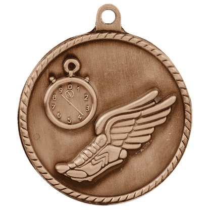 Antique Bronze 2" Track High Relief Medal