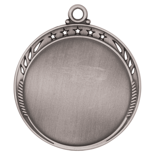 Antique Silver 2 3/8" Galaxy 2" Insert Holder Medal