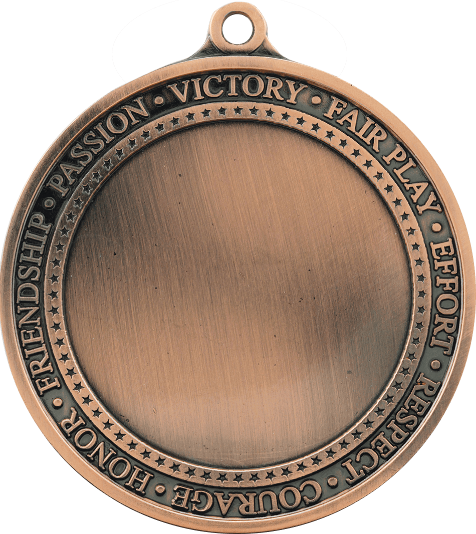 Antique Bronze 2 3/4" Inspirational 2" Insert Medal Holder