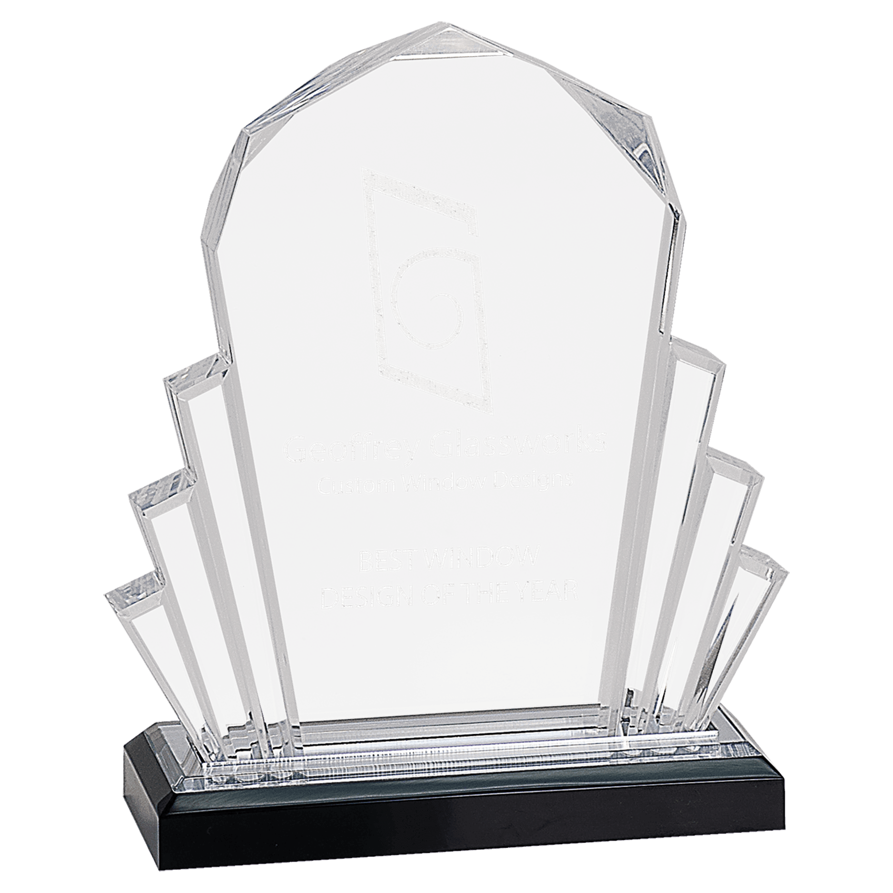 Silver 6" x 8" Faceted Impress Acrylic