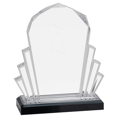 Silver 6" x 8" Faceted Impress Acrylic