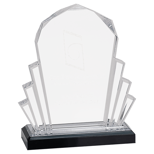 Silver 6" x 8" Faceted Impress Acrylic