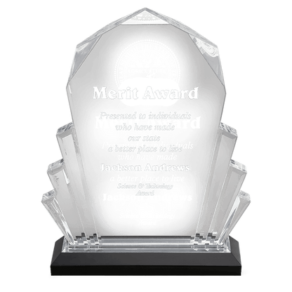 Silver 6" x 9" Faceted Impress Acrylic