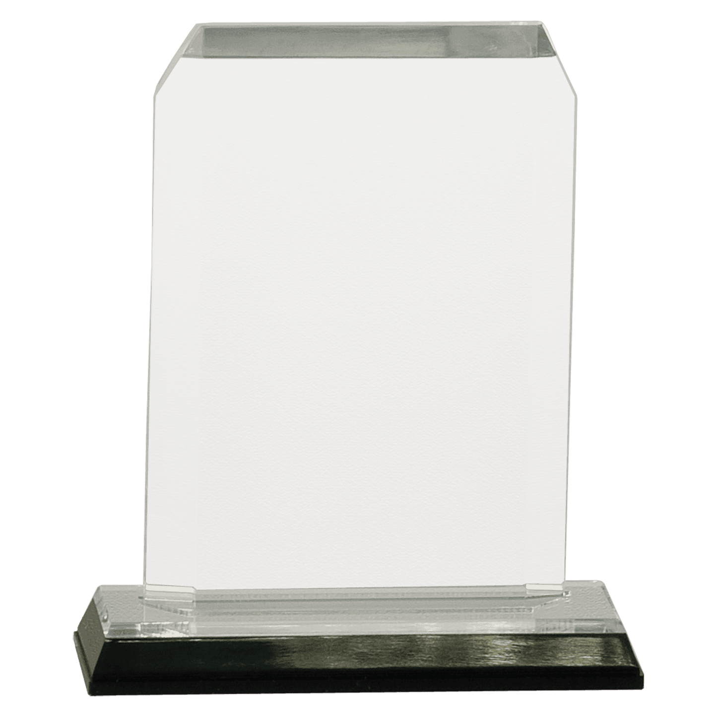 Silver 3 1/2" x 5 1/2" Clipped Corner Impress Acrylic