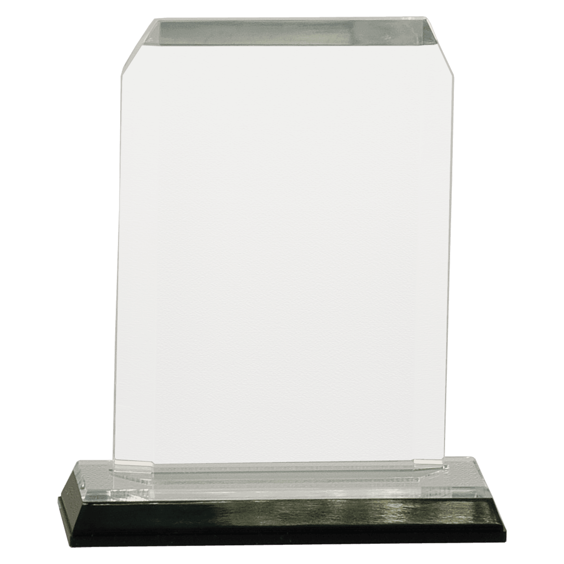 Silver 3 1/2" x 5 1/2" Clipped Corner Impress Acrylic