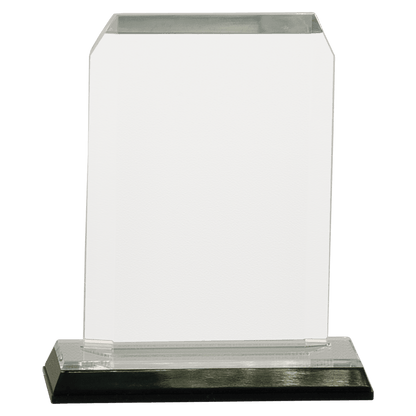 Silver 3 1/2" x 5 1/2" Clipped Corner Impress Acrylic