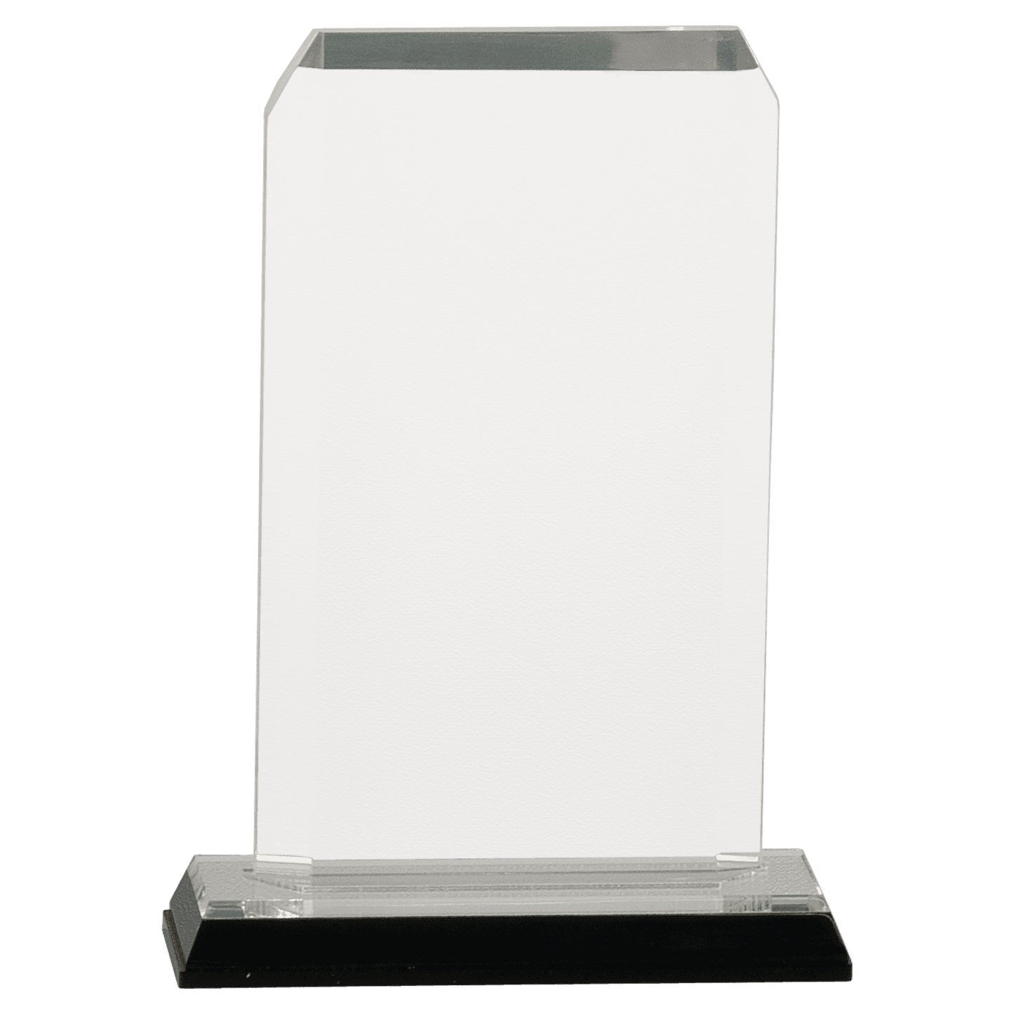 Silver 3 1/2" x 6 1/2" Clipped Corner Impress Acrylic