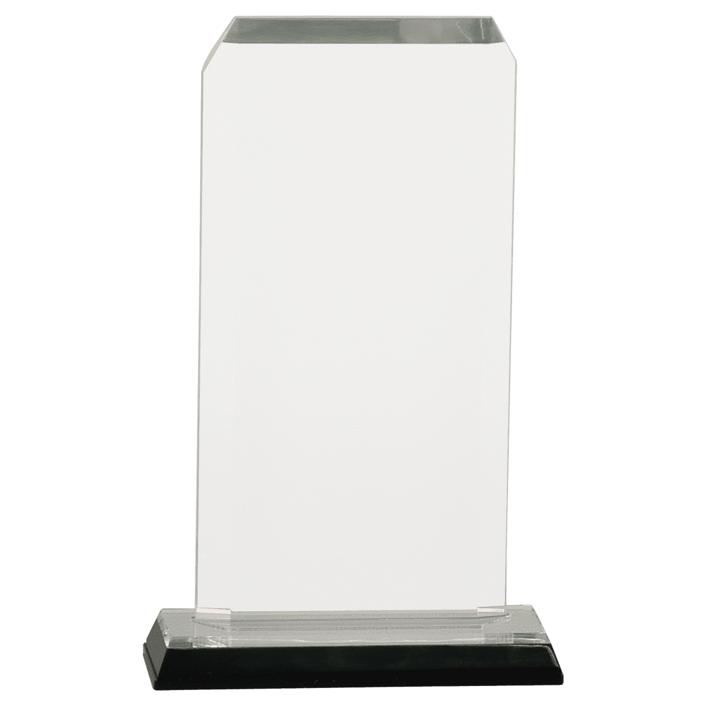 Silver 3 1/2" x 7 1/2" Clipped Corner Impress Acrylic