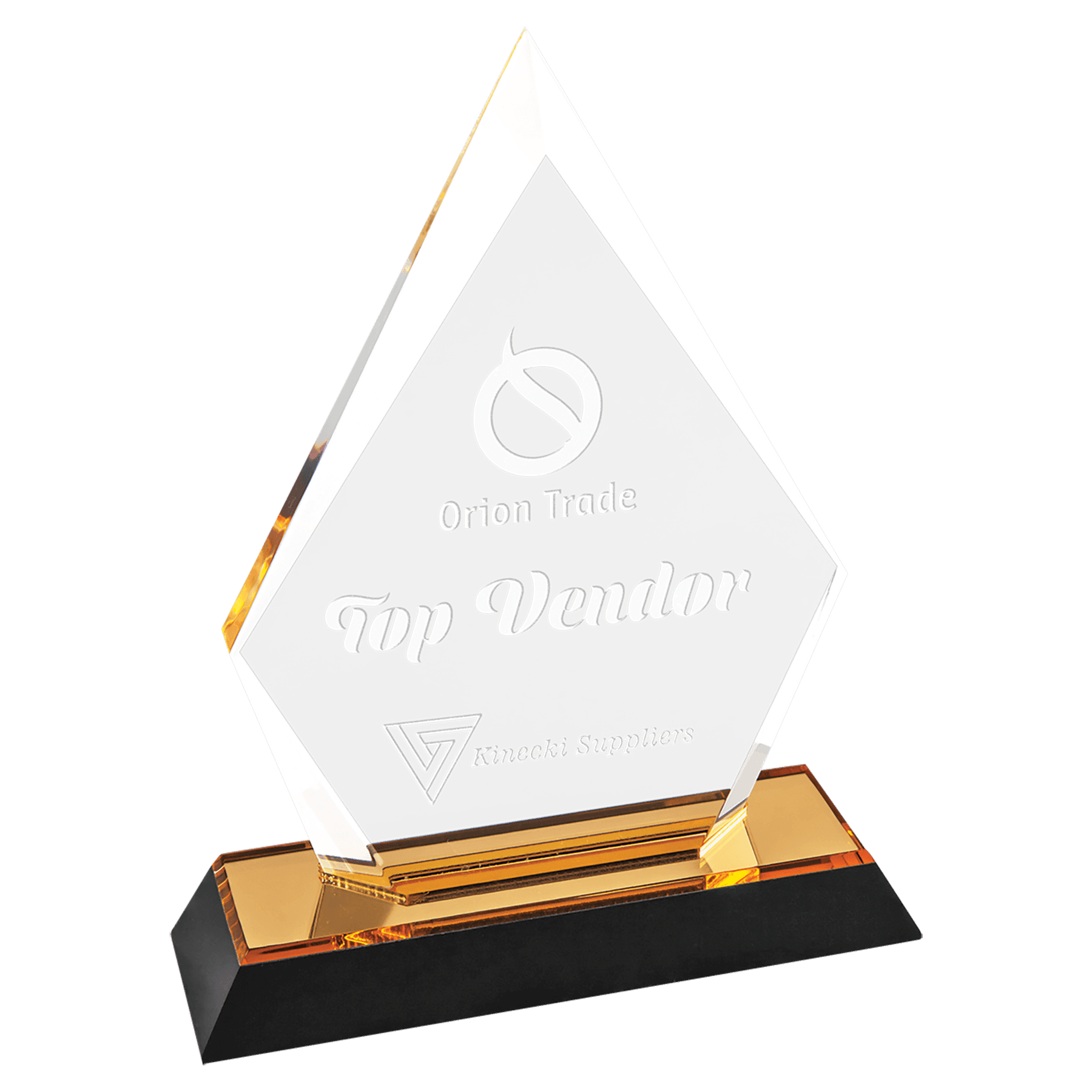 Gold 7" Arrow Point Impress Acrylic