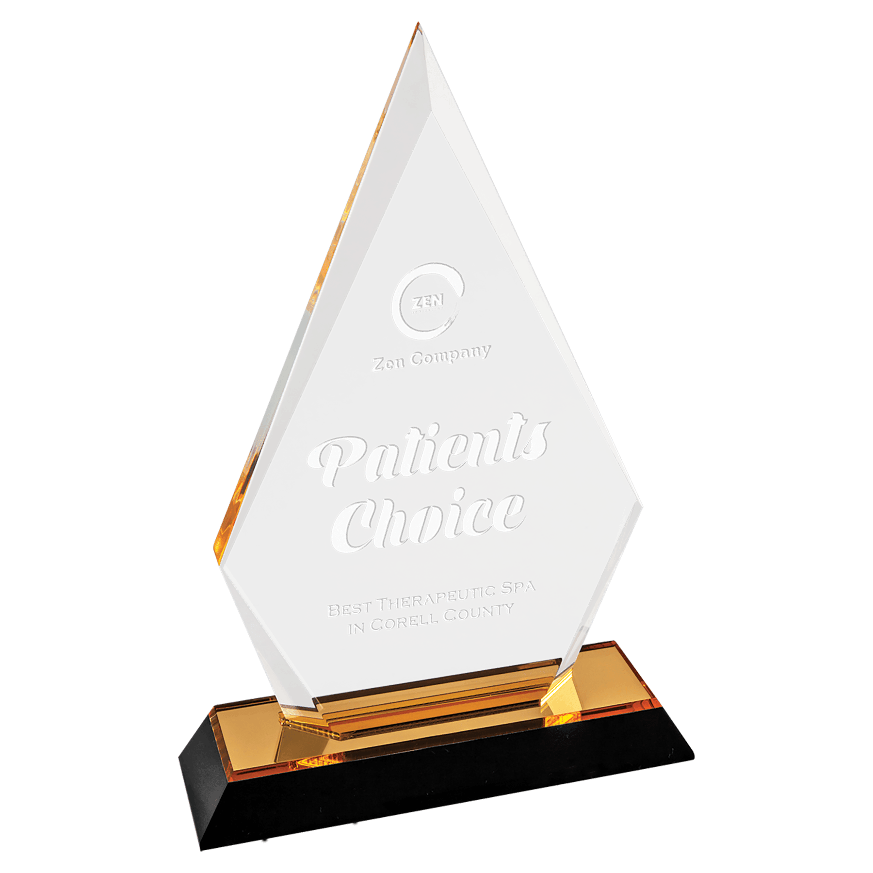 Gold 8" Arrow Point Impress Acrylic