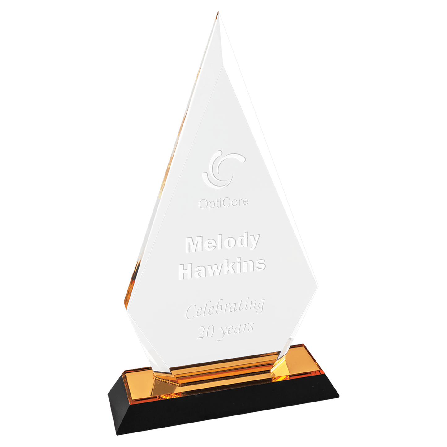 Gold 9" Arrow Point Impress Acrylic