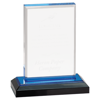 Blue 5" x 6" Beveled Impress Acrylic