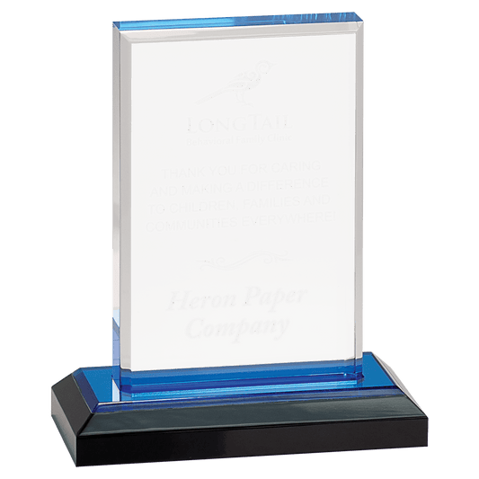 Blue 5" x 6" Beveled Impress Acrylic