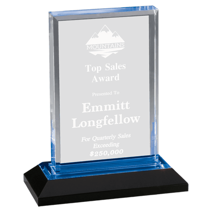 Blue 5" x 7" Beveled Impress Acrylic