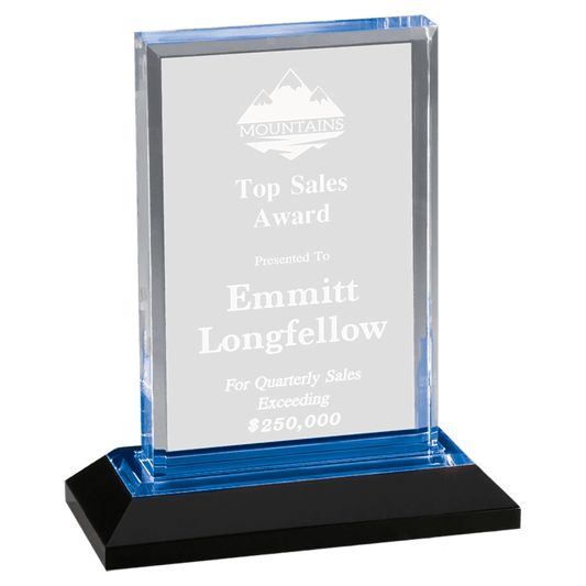 Blue 5" x 7" Beveled Impress Acrylic