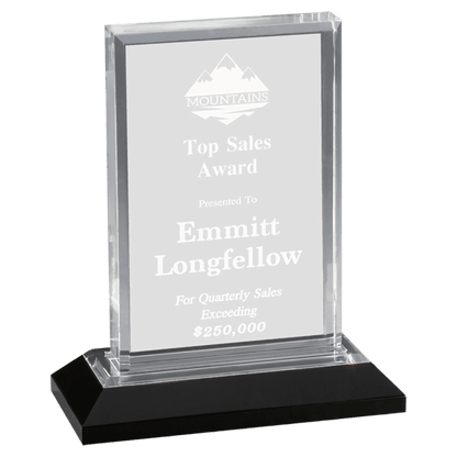 Silver 5" x 7" Beveled Impress Acrylic