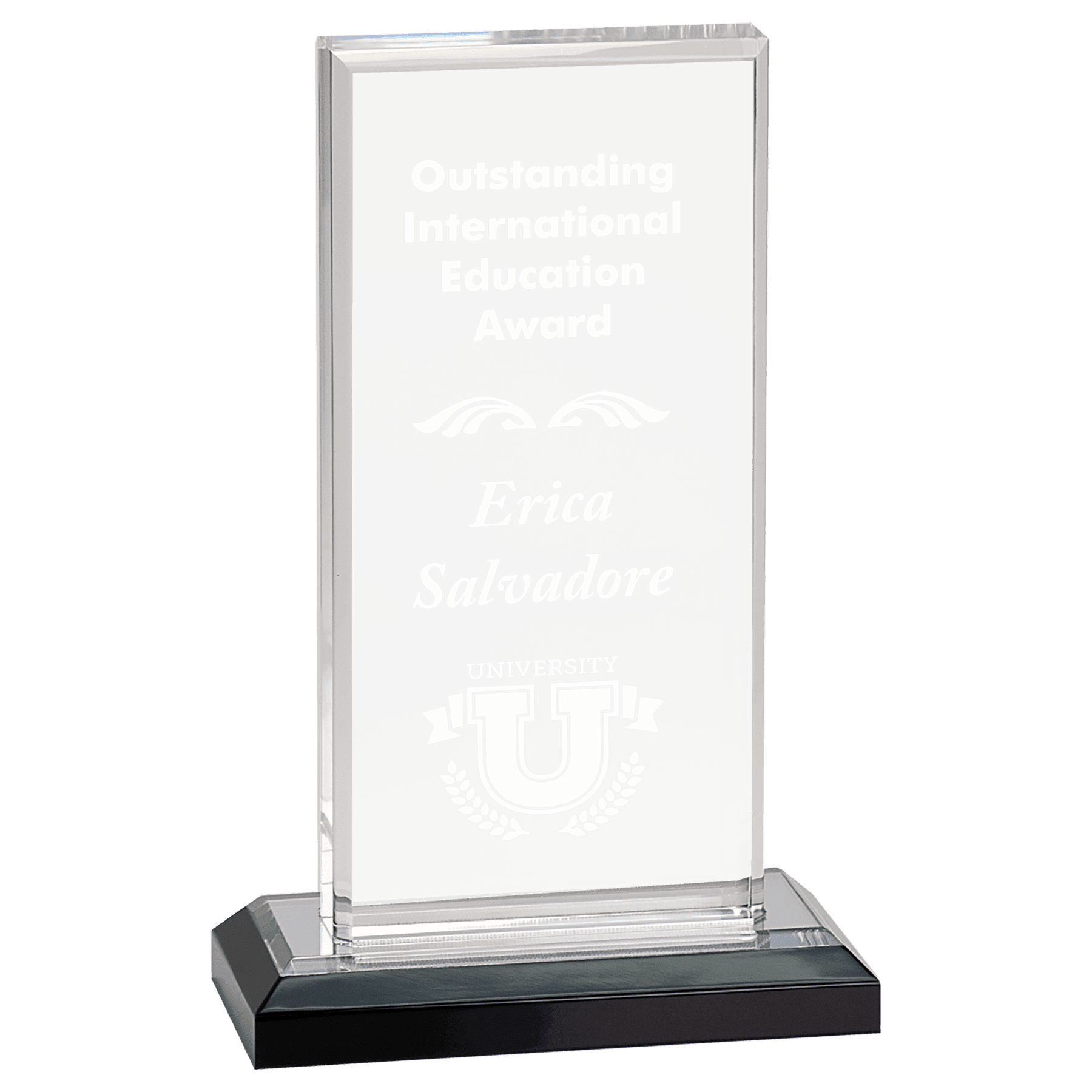 Silver 5" x 8" Beveled Impress Acrylic