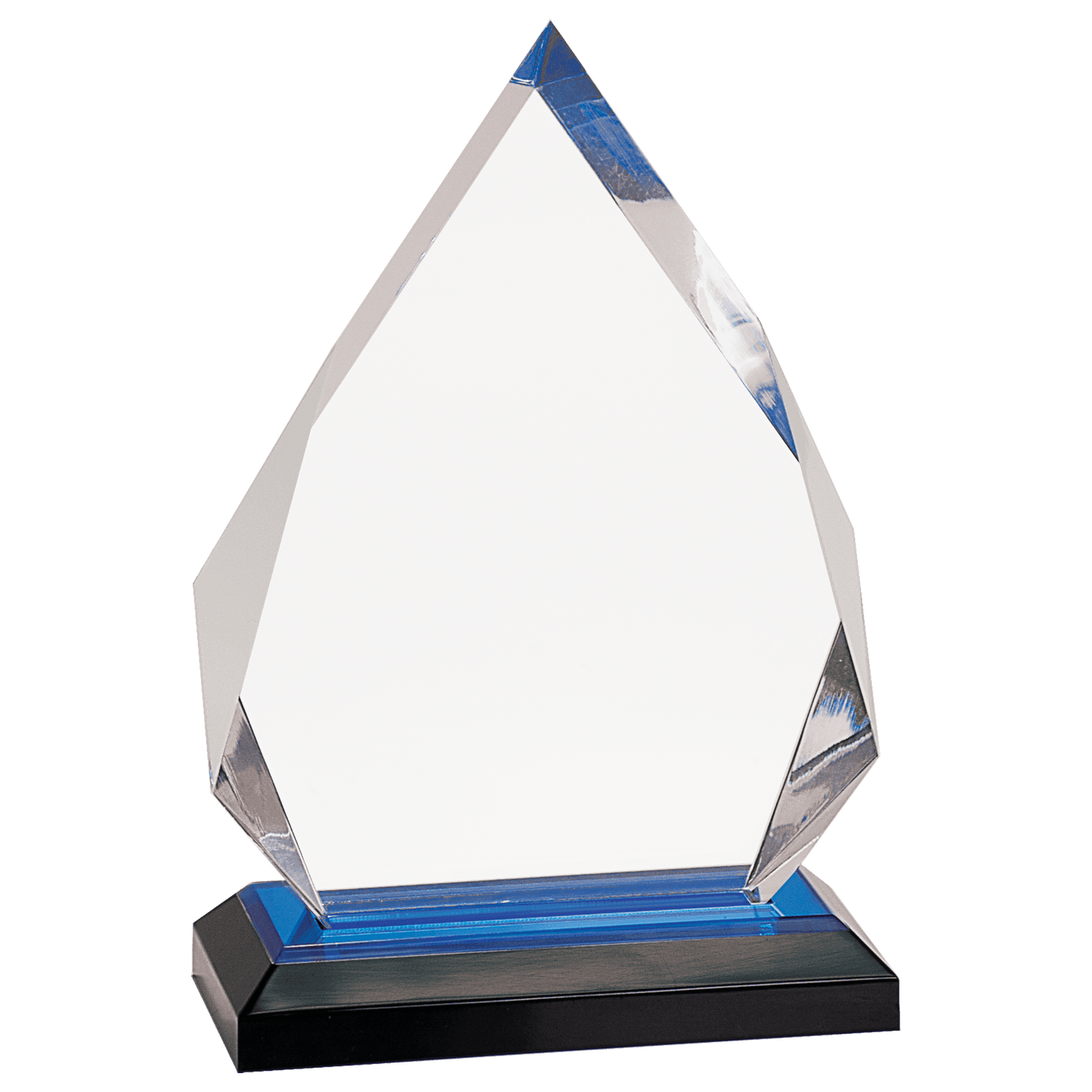 Blue 5 1/4" x 7 3/4" Diamond Impress Acrylic