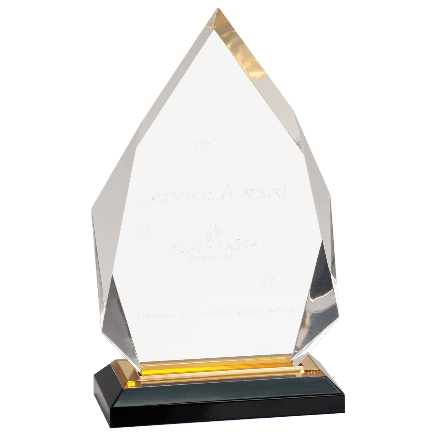 Gold 5 1/4" x 8 3/4" Diamond Impress Acrylic