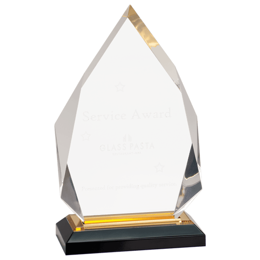 Gold 5 1/4" x 8 3/4" Diamond Impress Acrylic