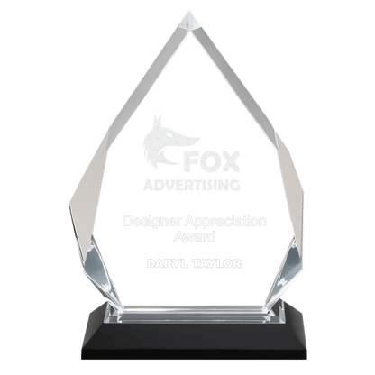 Silver 5 1/4" x 8 3/4" Diamond Impress Acrylic