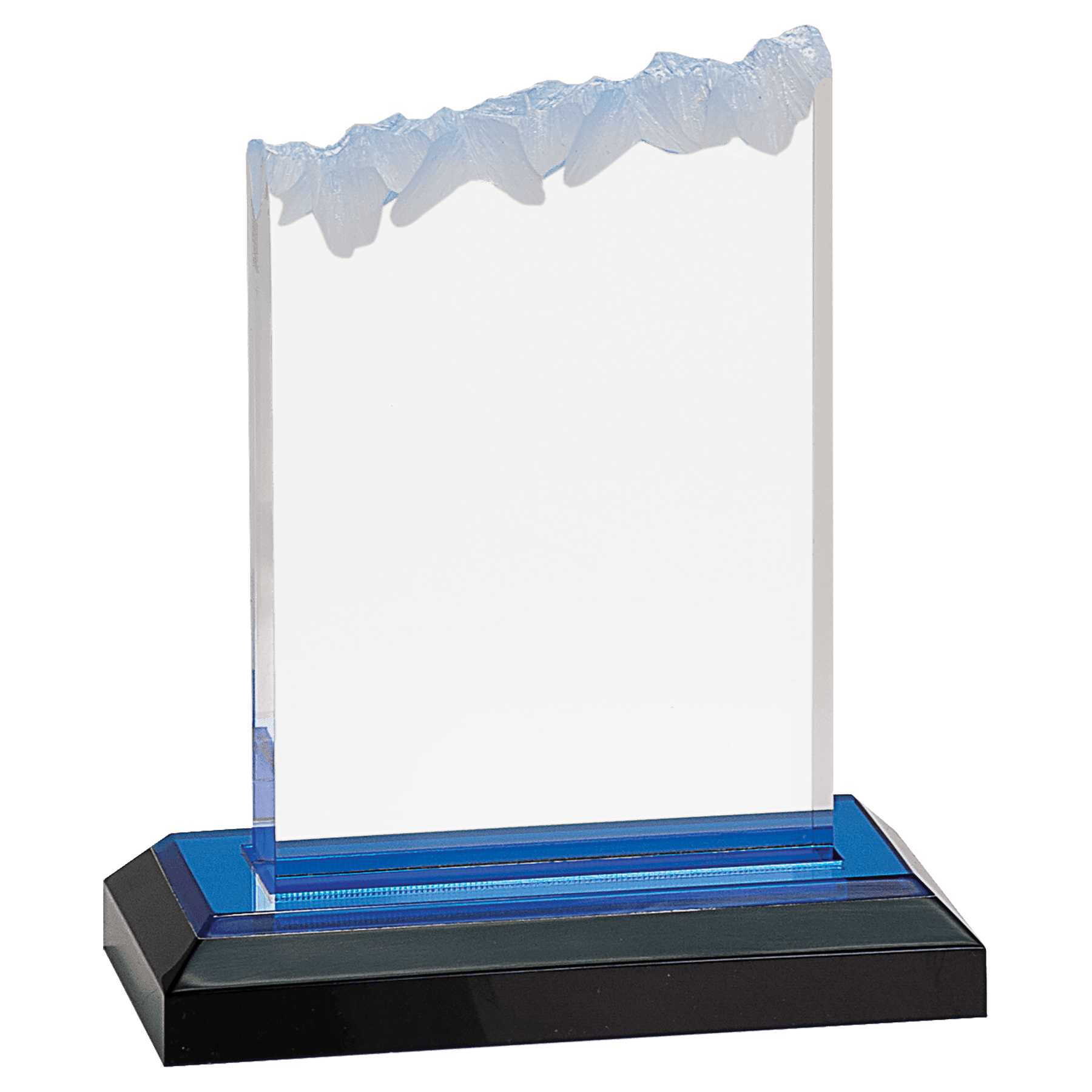 Blue 5" x 6" Frosted Impress Acrylic