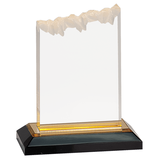 Gold 5" x 6" Frosted Impress Acrylic