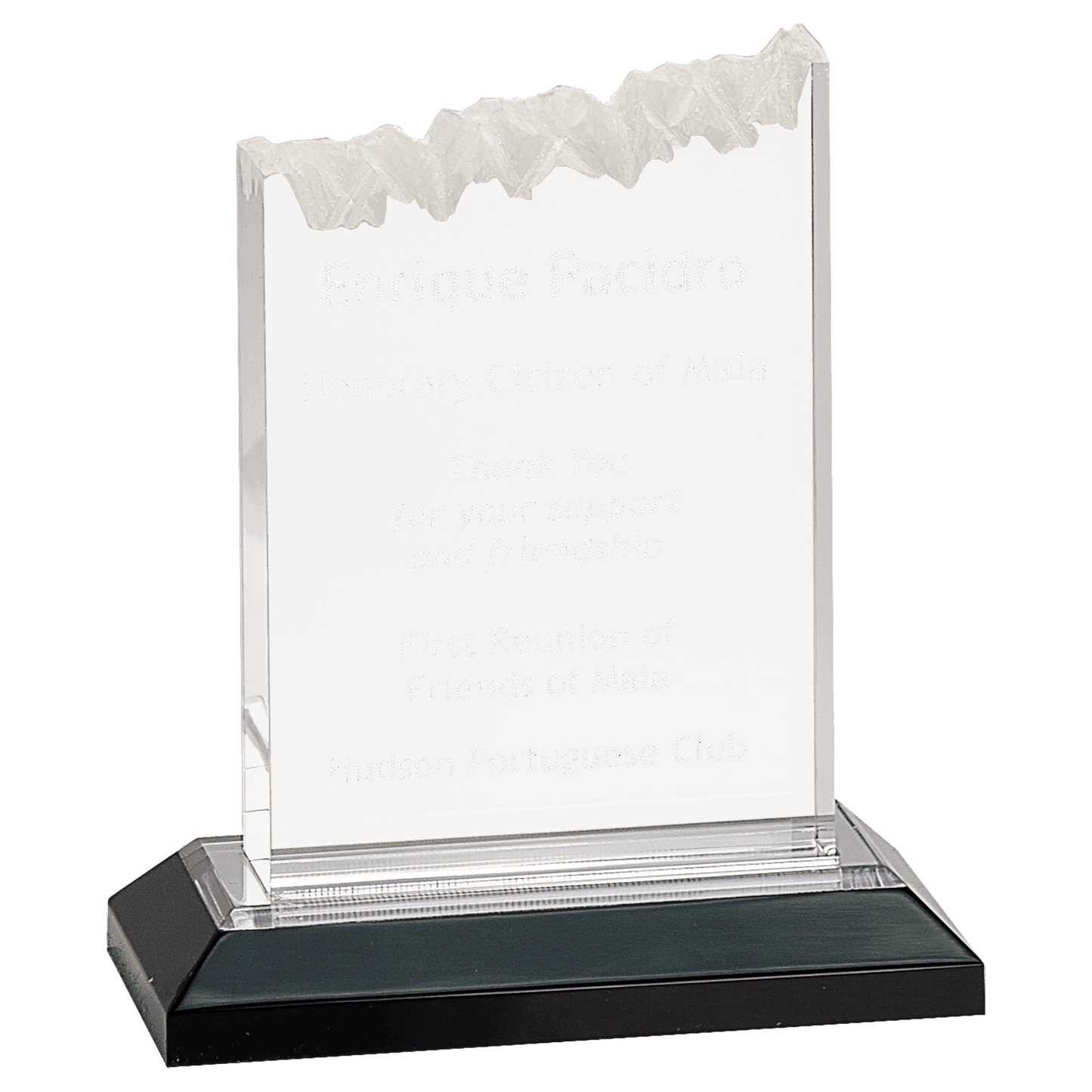 Silver 5" x 6" Frosted Impress Acrylic