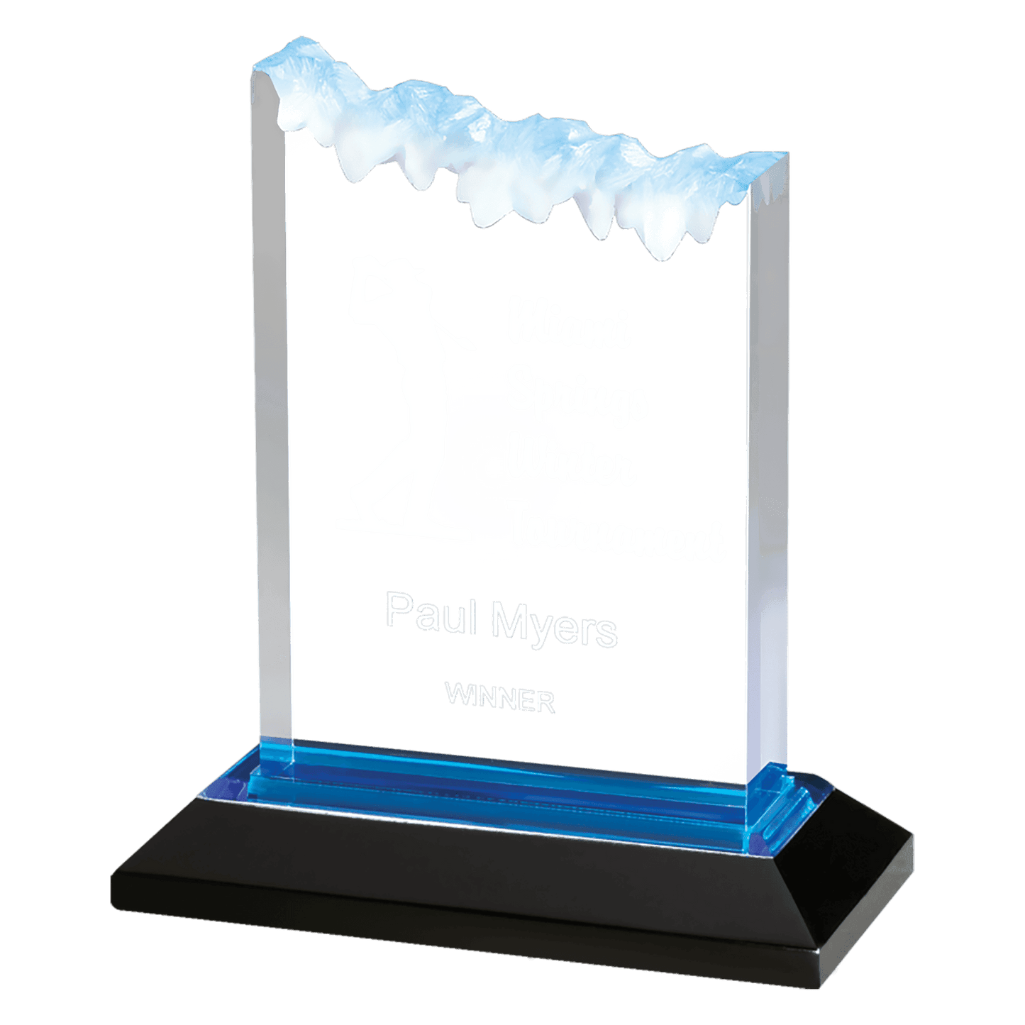 Blue 5" x 7" Frosted Impress Acrylic