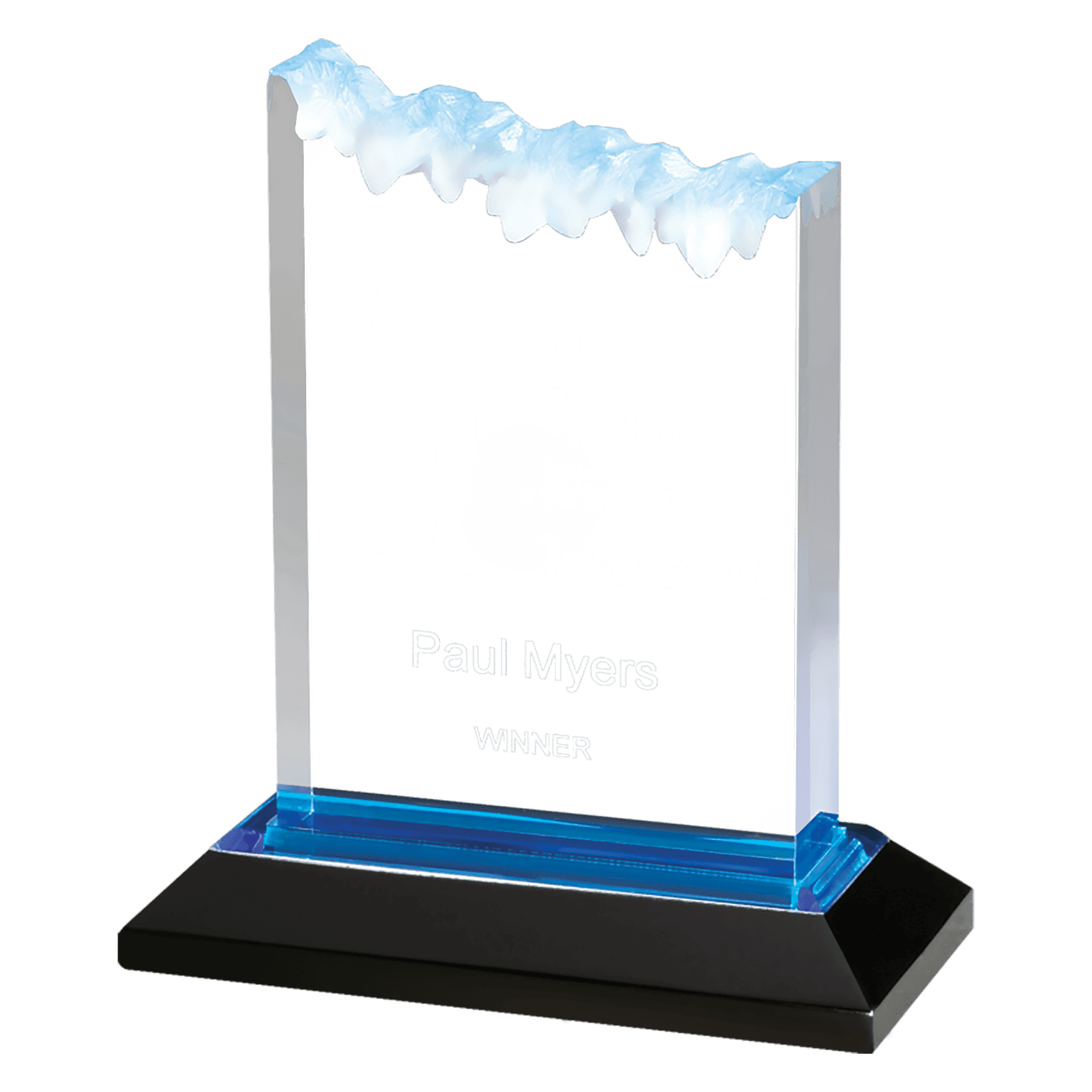 Blue 5" x 7" Frosted Impress Acrylic