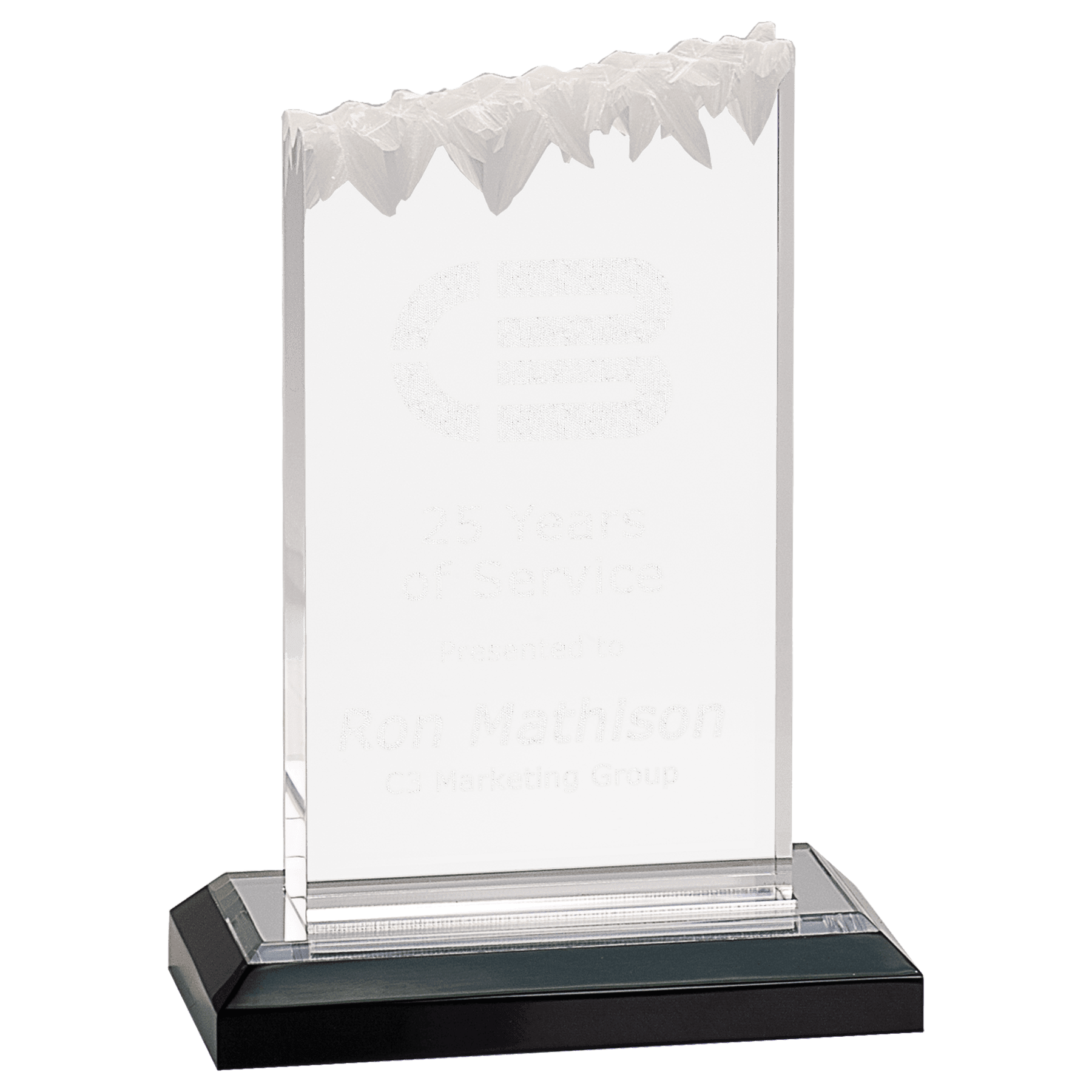 Silver 5" x 7" Frosted Impress Acrylic