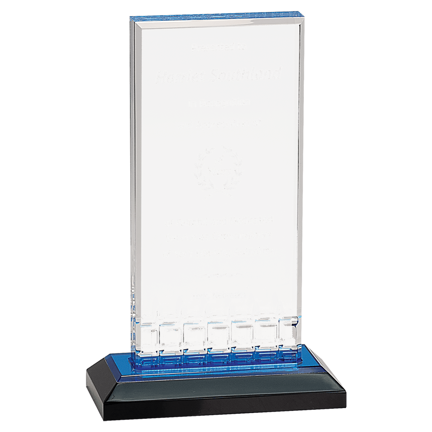 Blue 5" x 8" Mirage Impress Acrylic