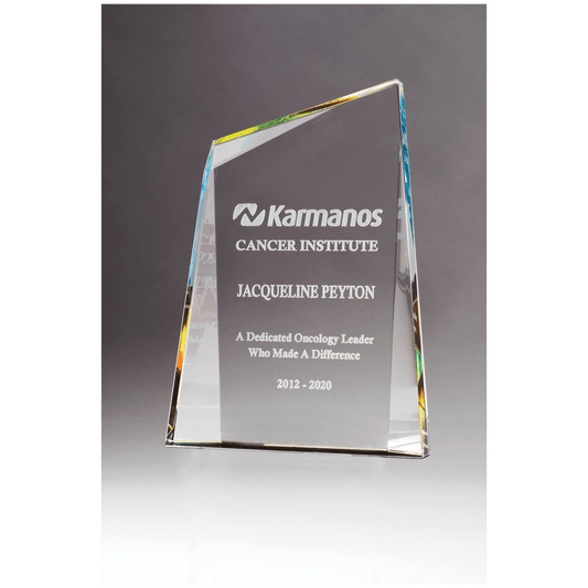 6 1/2" x 9" Zenith Series Crystal with Prism-Effect