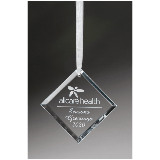 2 3/4" Crystal Diamond Ornament