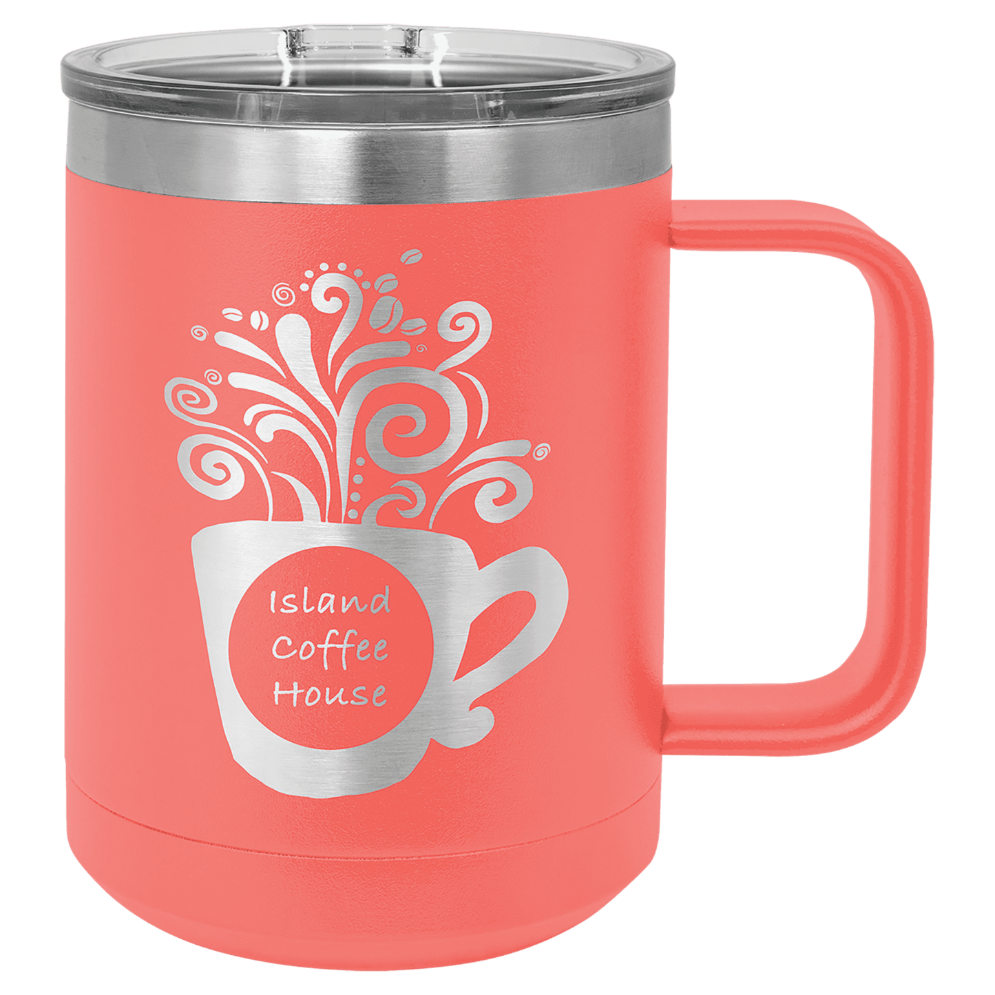 Coral Polar Camel 15 oz. Vacuum Insulated Mug with Slider Lid
