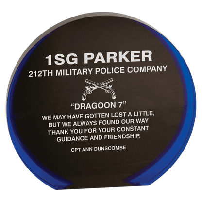 Black/Blue 5 1/2"/ Luminary Circle Acrylic