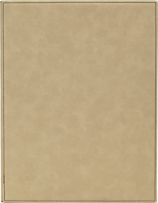 Light Brown 9" x 12" Laserable Leatherette Plaque