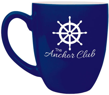 Blue 16 oz. Ceramic Bistro LazerMug