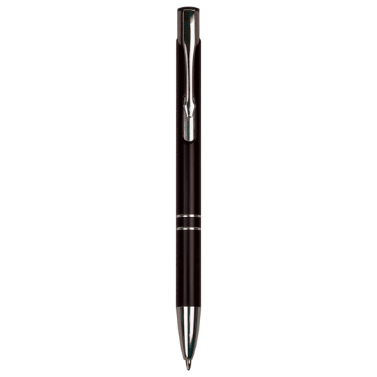 Black with Silver Trim Laserable Pen