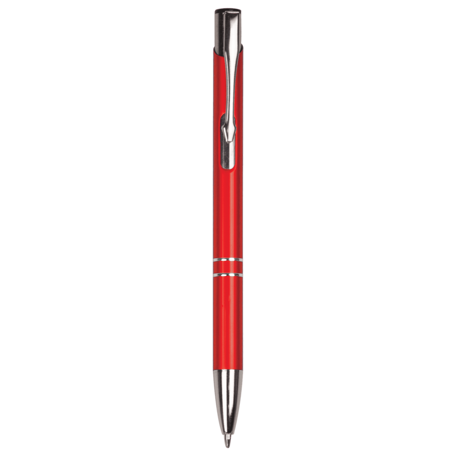 Red with Silver Trim Laserable Pen