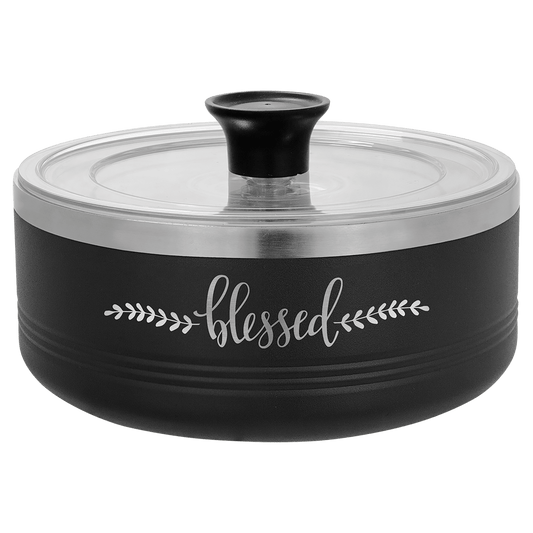 Black 9" Aluminum Pie Pan with Lid
